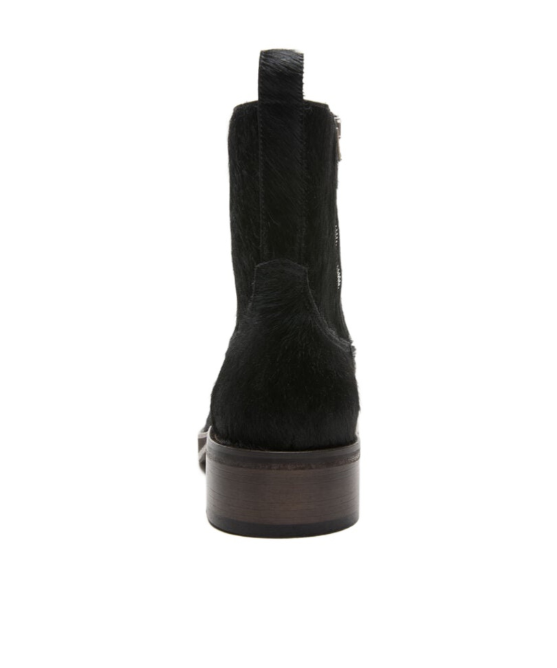 Acne Studios Round-head Ankle Boots In Black