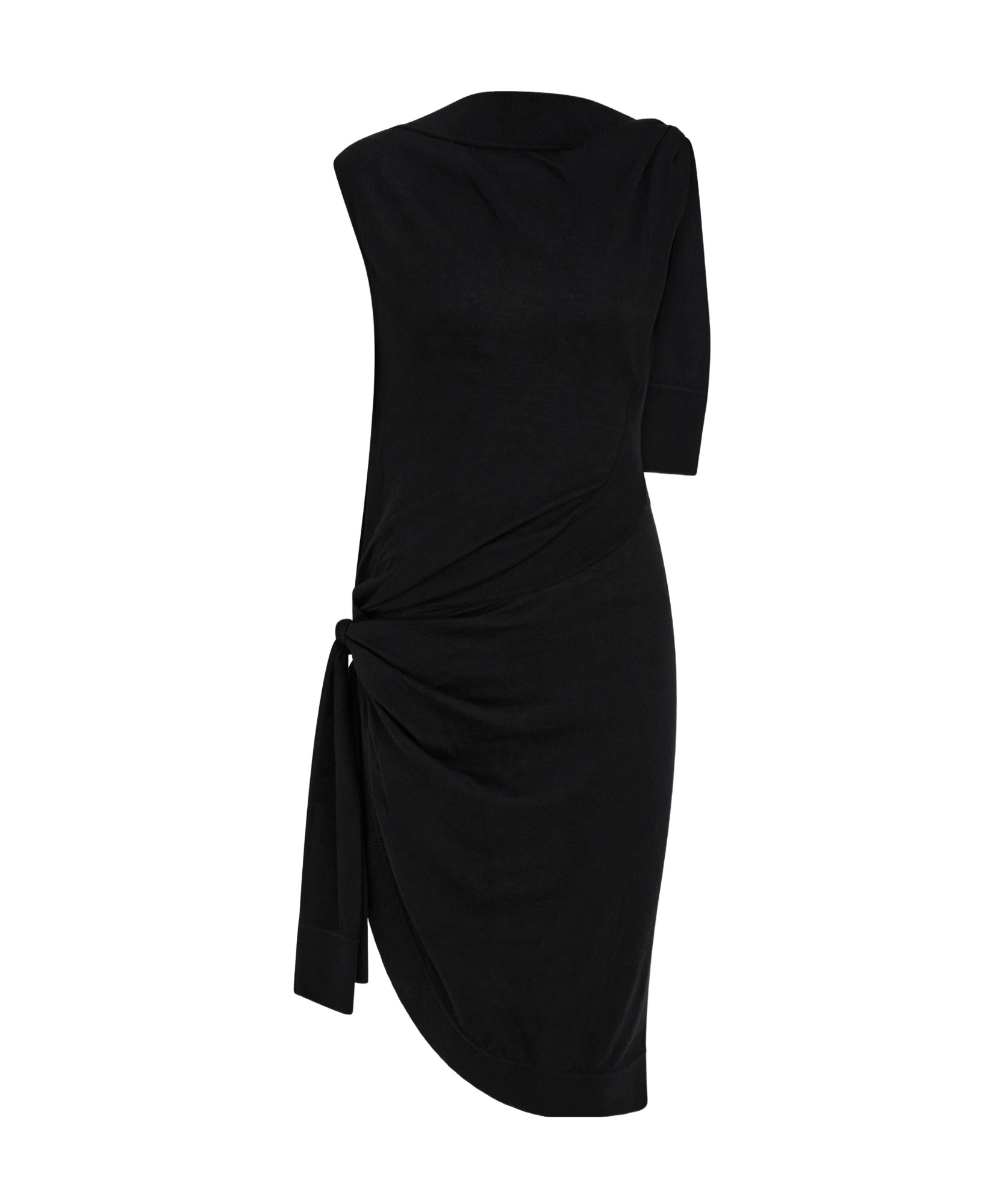 Ferragamo Sleeveless Knitted Dress In Black