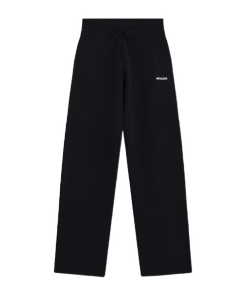We11 Done Elastic Waist Casual Pants In Black
