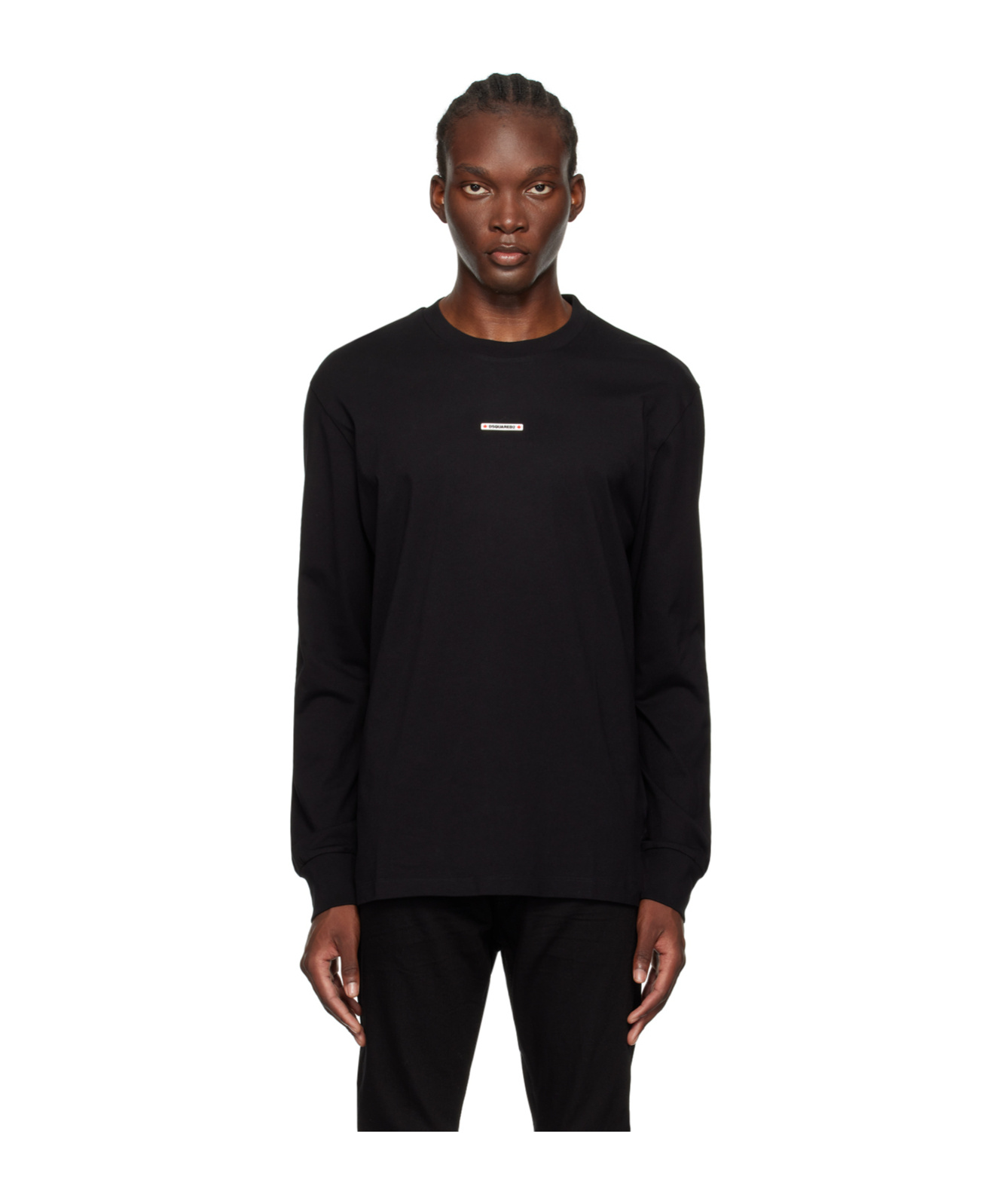 Dsquared2 Long-sleeved T-shirt In Black