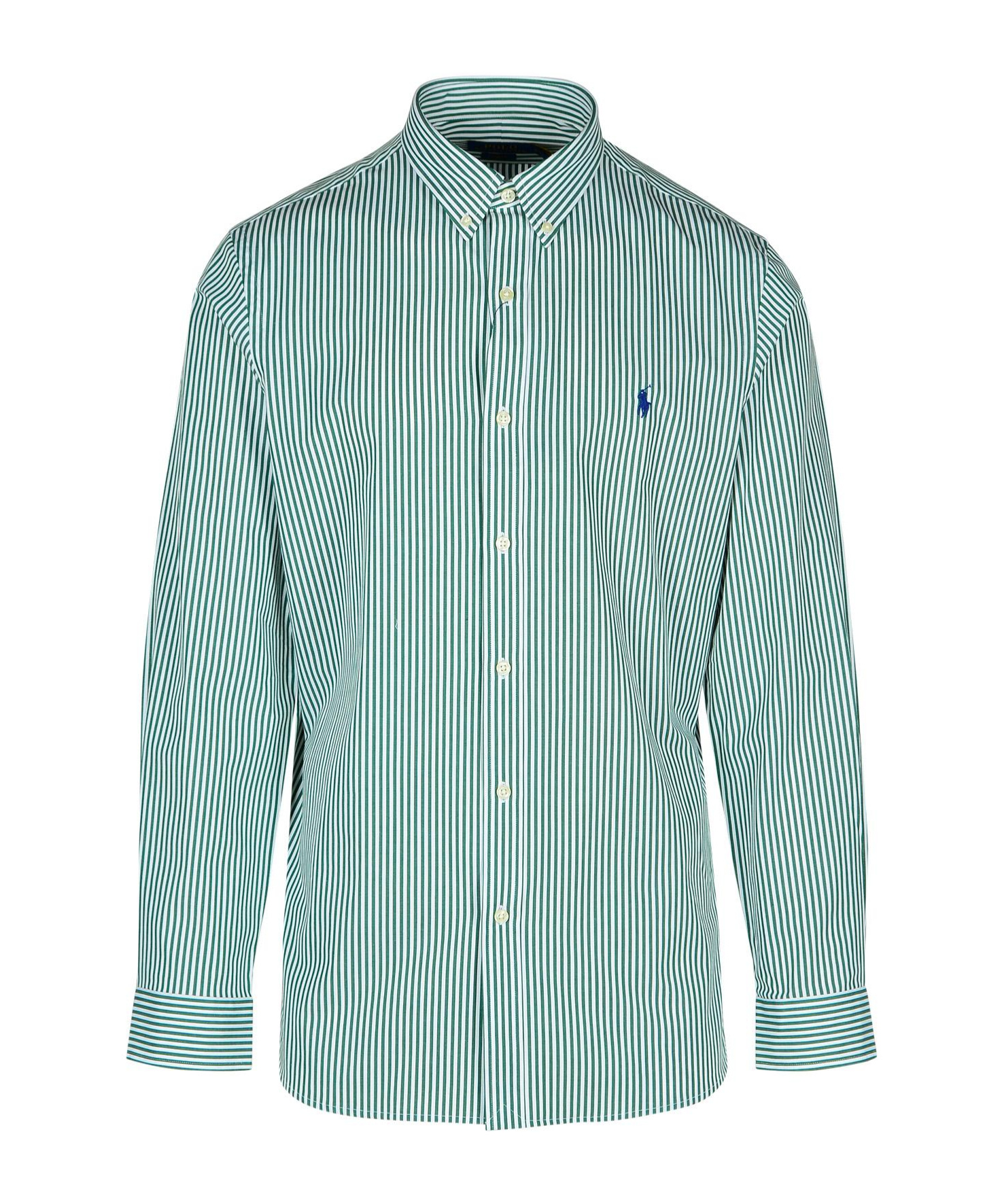 Polo Ralph Lauren Cotton Shirt Striped Pattern In Green