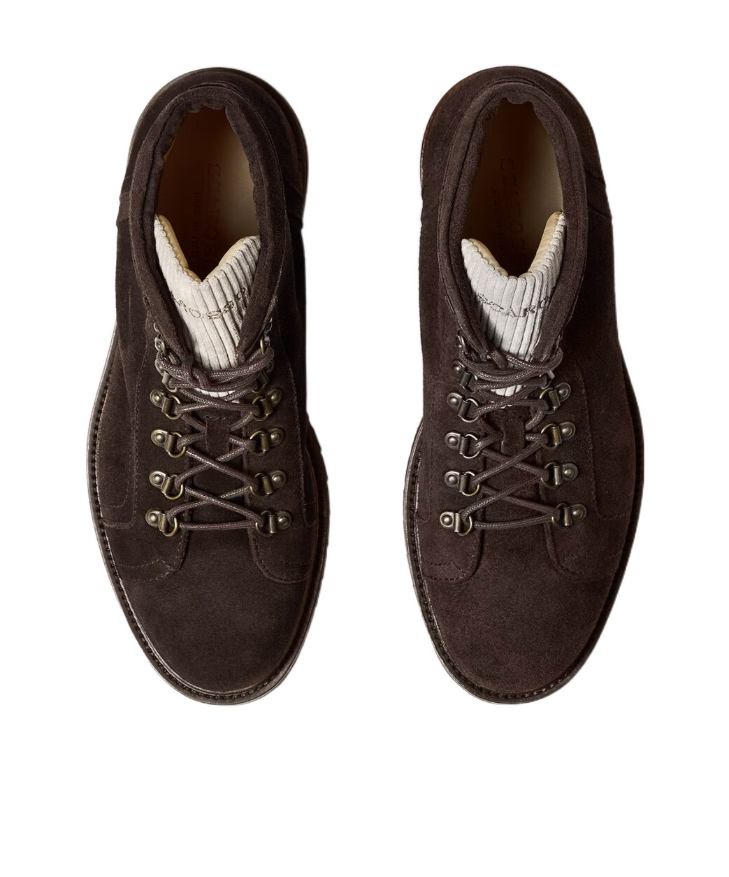 Scarosso Theodore Mocha Suede In Animal Print