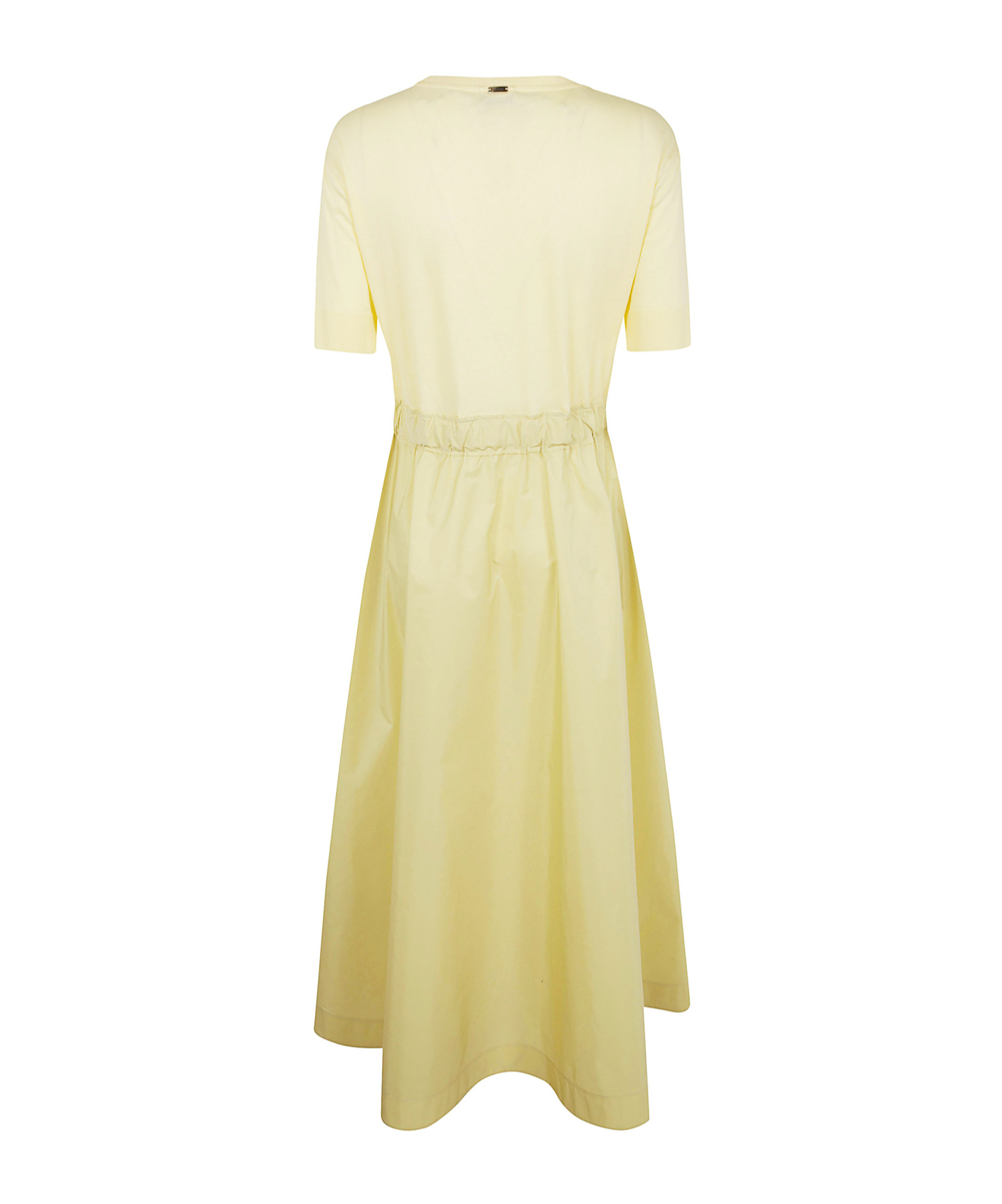 Herno Dress In Glam Knit Effect And Techno Taffeta