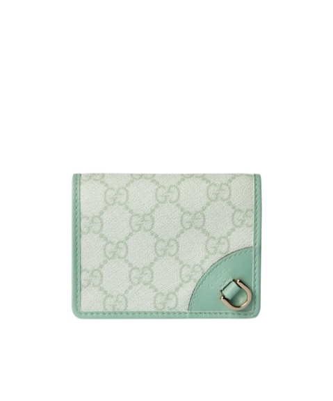 Gucci Gg Emblem Mini Wallet In Gray