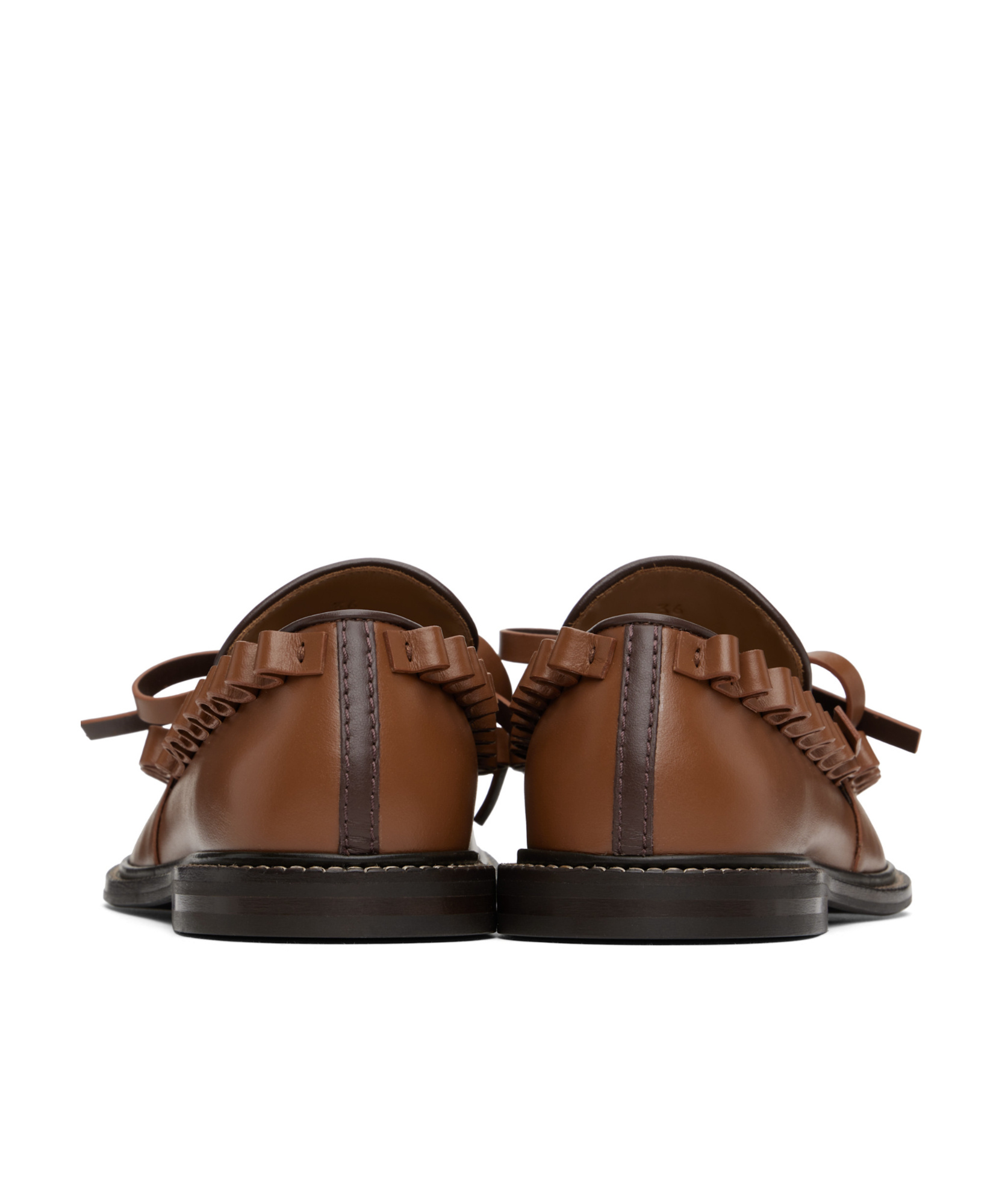 Jw Anderson Round Toe Loafers In Yellow-brown