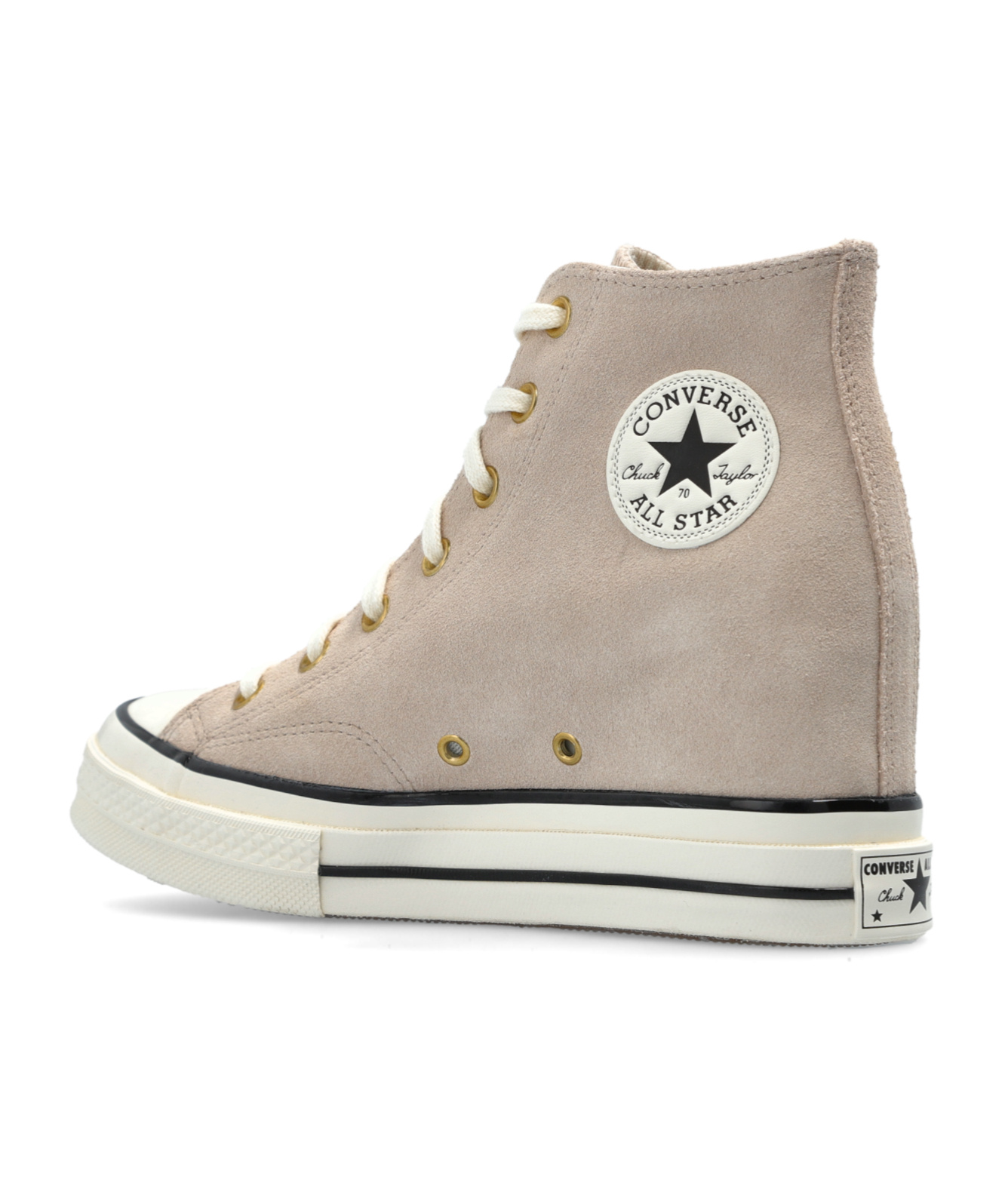 Converse Round-head High-top Casual Shoes In Nude