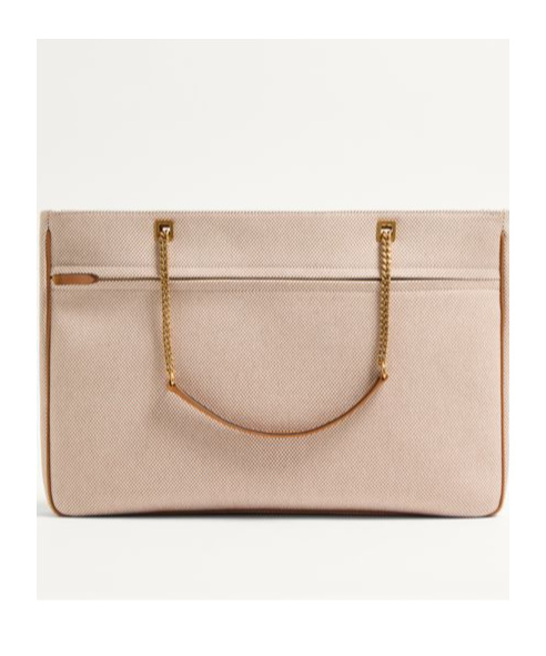 Shop Valentino Garavani Viva Superstar Large Canvas Shopping Bag In Natural/spice Color