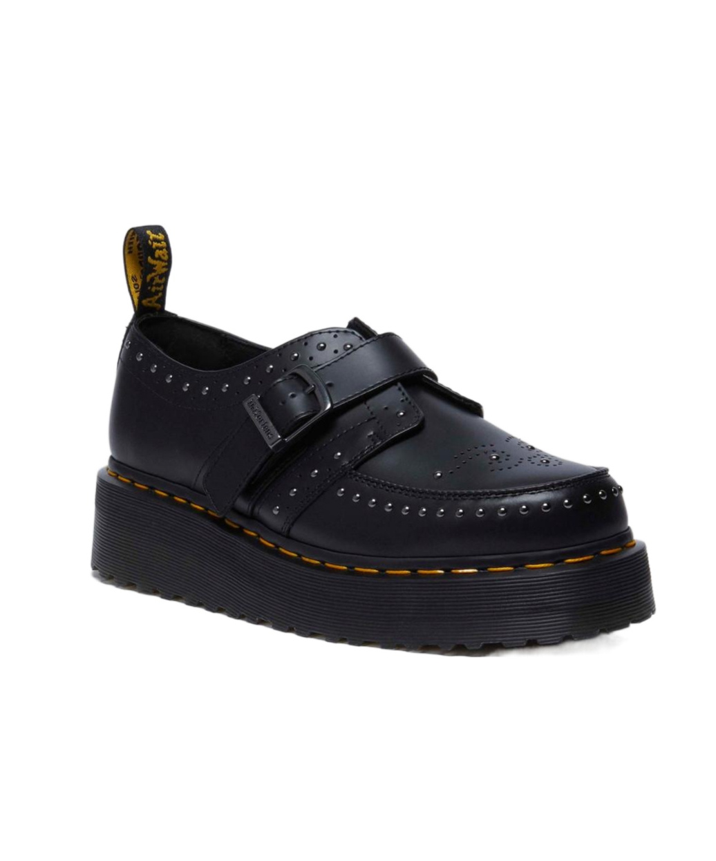 Dr. Martens Rivet Flats In Black