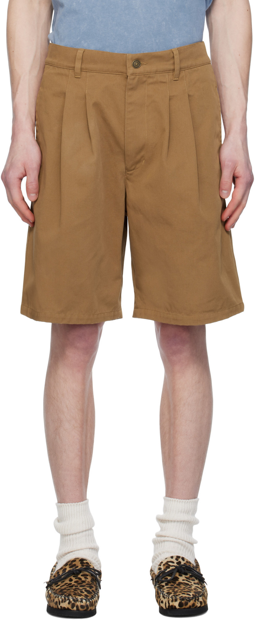 Isabel Marant Tan Kostino Shorts In Brown