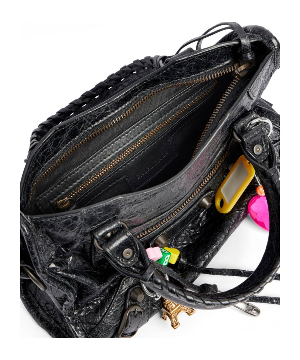 Balenciaga Women's Le City Mini Bag With Charms In Black In Black