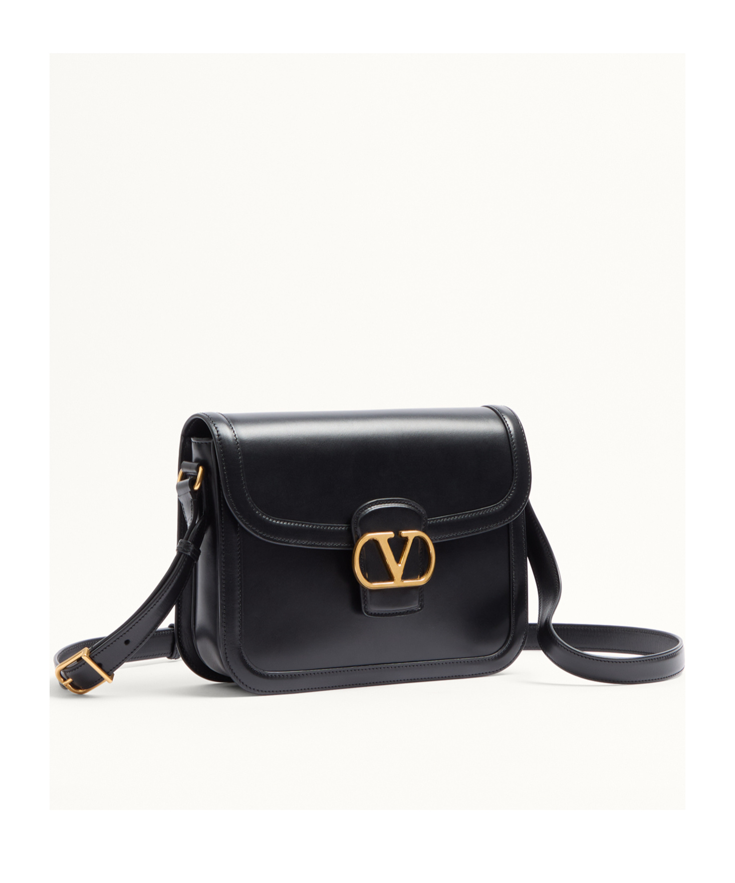Valentino 9to5 Clamshell Shoulder Bag In Black