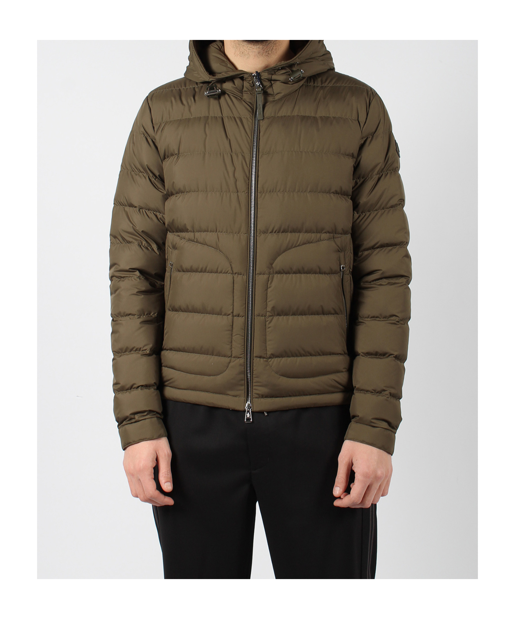 Moncler Sestriere Quilted Down Jacket In Brown