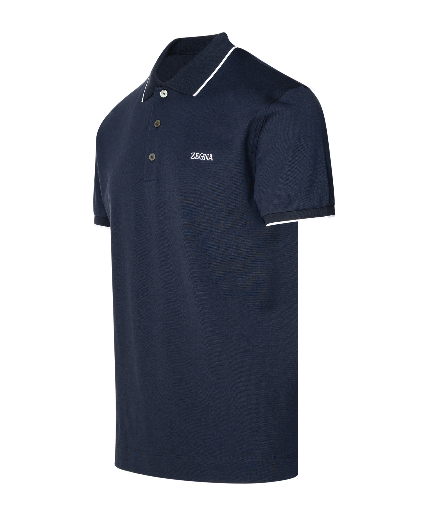 ZEGNA Z ZEGNA LOGO EMBROIDERED SHORT-SLEEVED POLO SHIRT