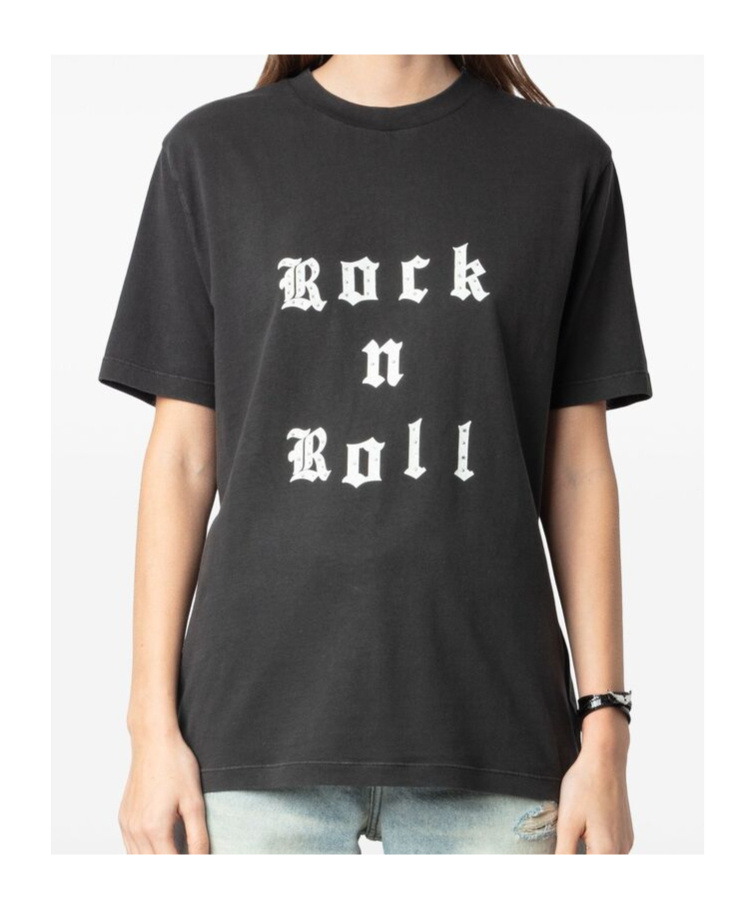 Zadig & Voltaire Slogan-print T-shirt In Black