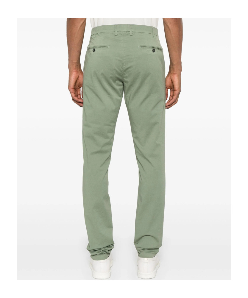 Canali Belt Loops Slacks In Green