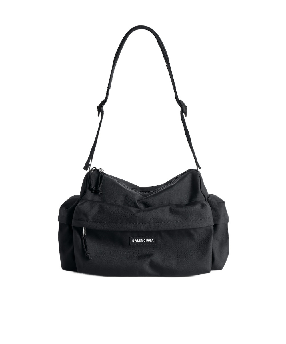 Balenciaga Men's Explorer Multipocket Weekender Small In Black In Black