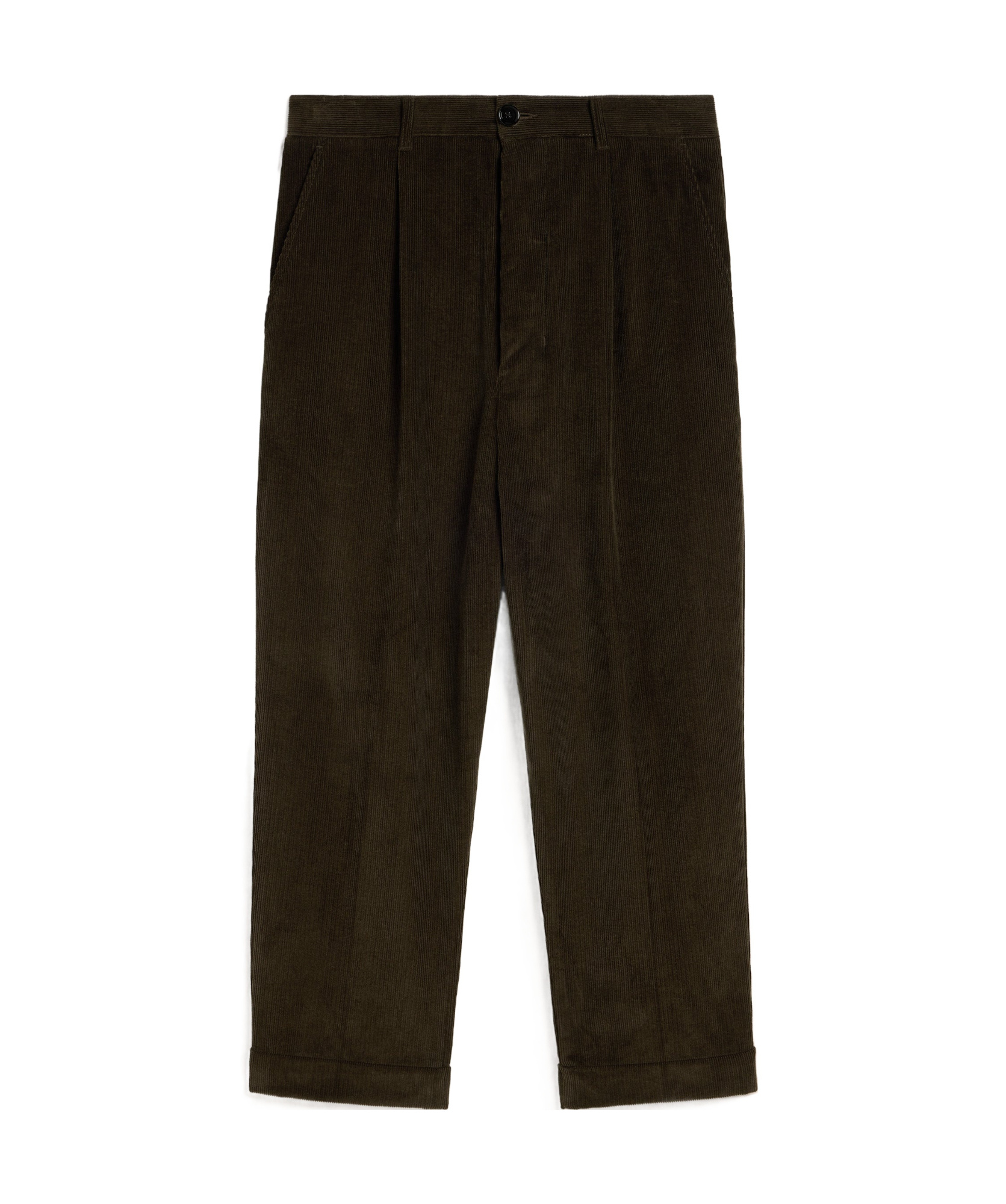 Shop Ami Alexandre Mattiussi Ami Paris Logo-patch Pleated Trousers In Black