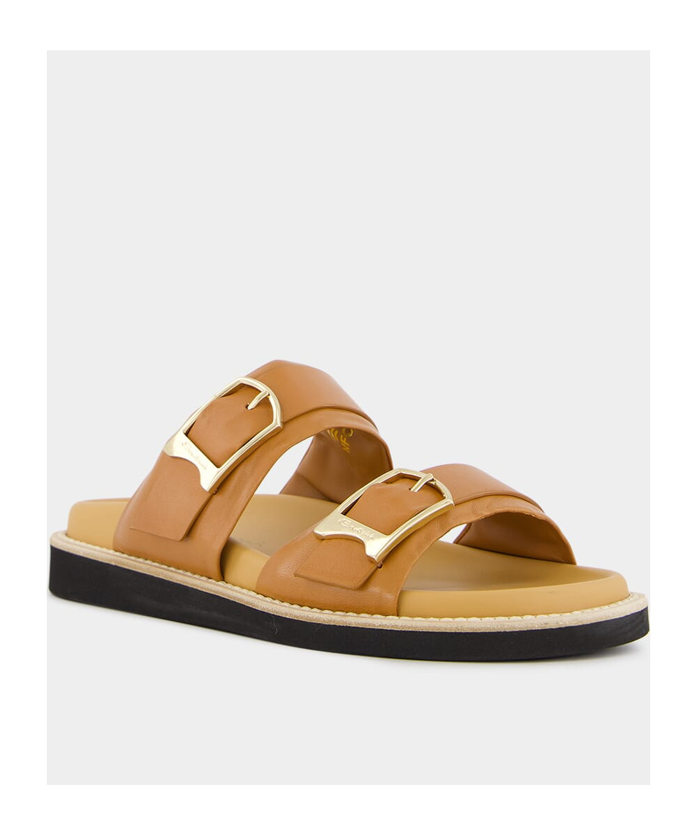 Shop Santoni Double-buckle Sandals In Multicolor