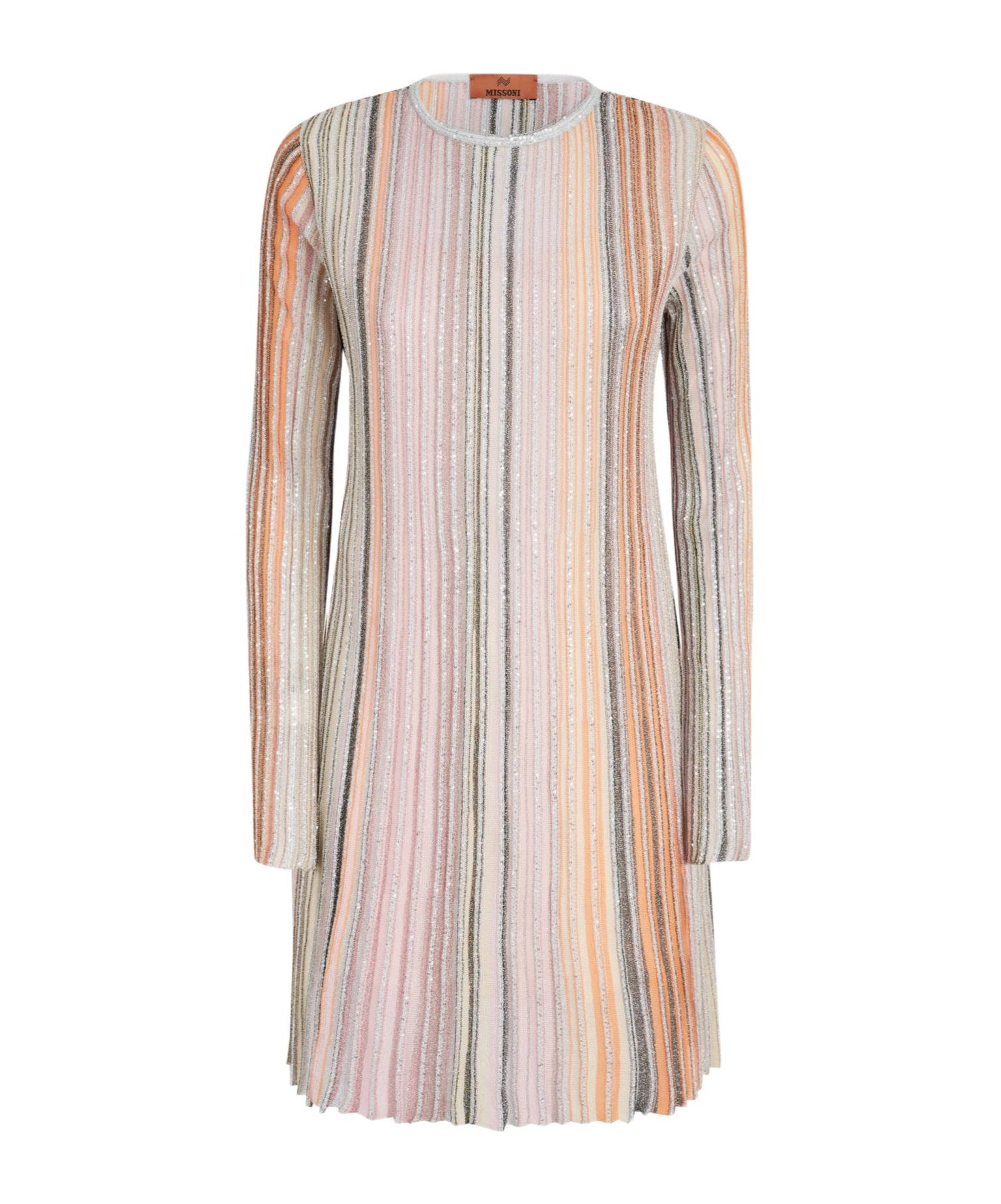 Missoni Sequin-embellished Pleated Dress In White