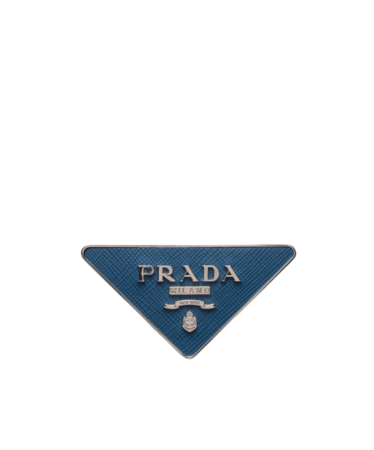 Prada Cross-pattern Belt Buckle In Pilot Blue