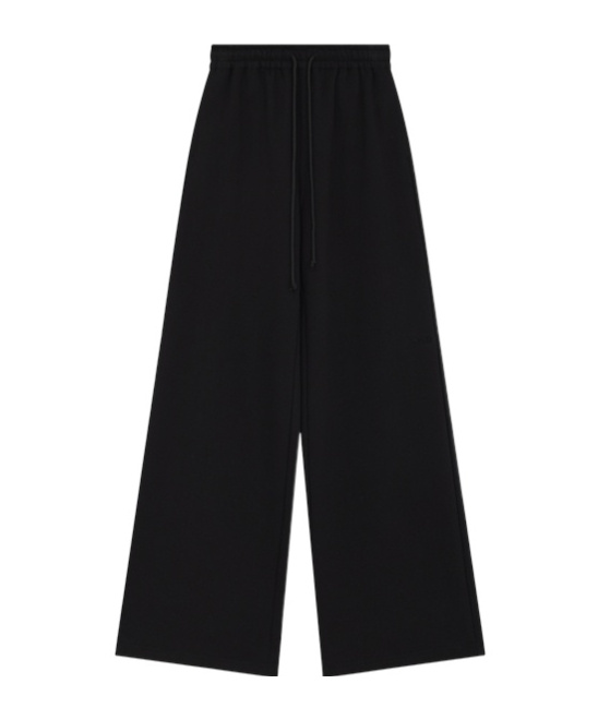 We11 Done Wide-leg Casual Pants In Black