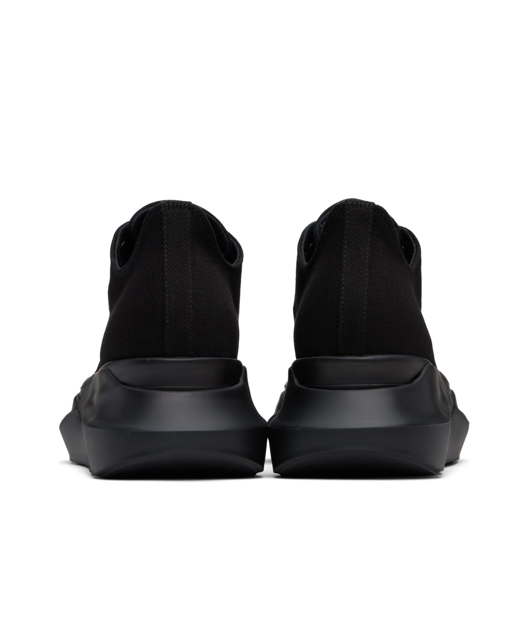 Rick Owens Drkshdw Black Hollywood Abstract Low Sneaks Sneakers In Black