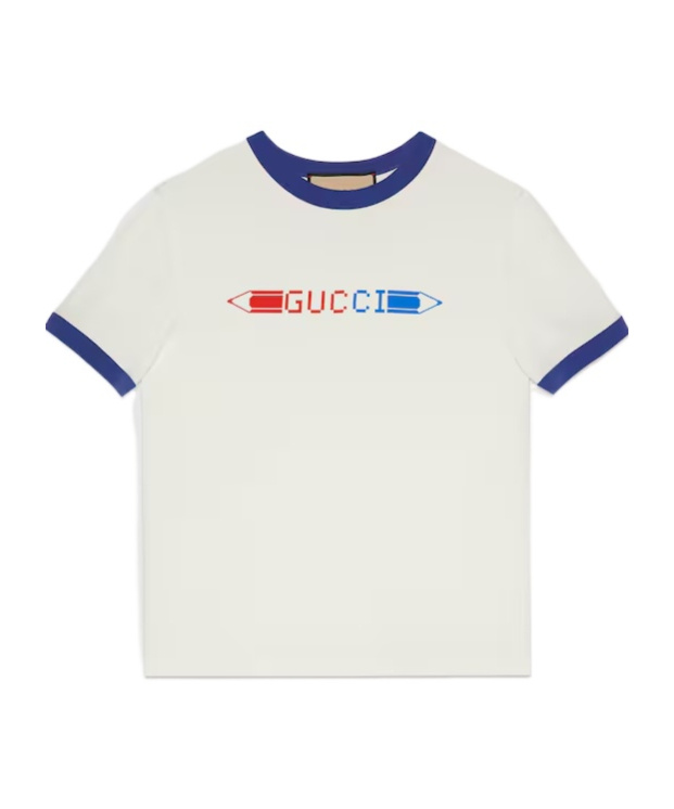 GUCCI PRINTED T-SHIRT WITH ROUND NECK