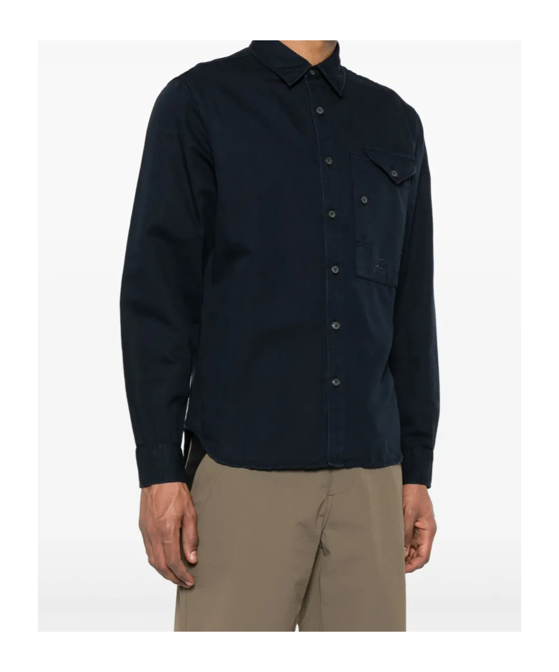 C.p. Company Long Sleeves Shirt In Black