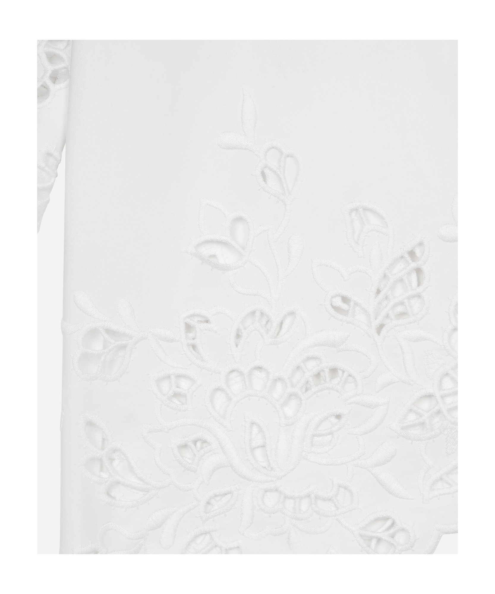 Dolce & Gabbana Shirt Dress With Cut-out Detailing In White
