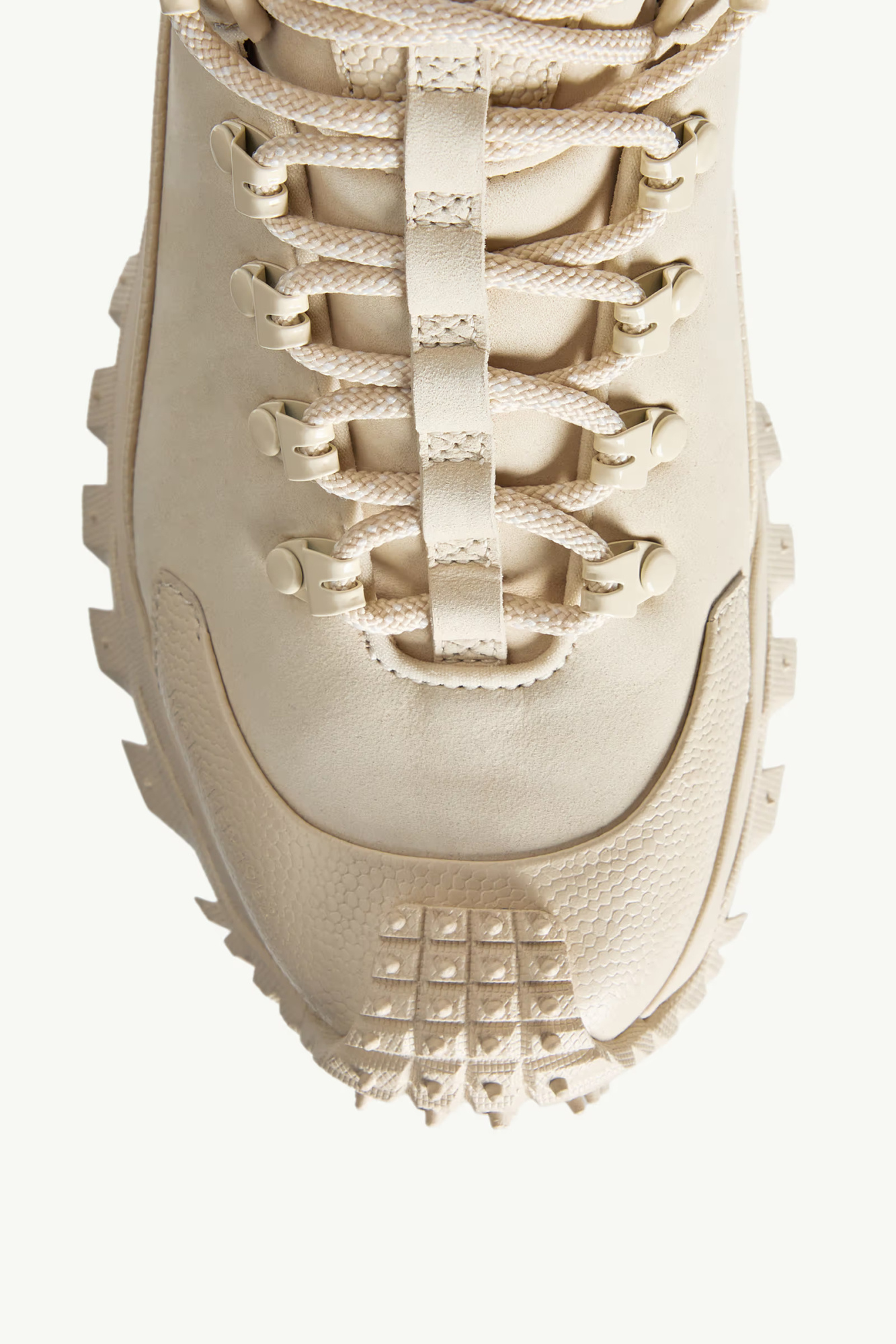 Moncler Trailgrip Apex2gtx Nubuck  Leather Trainers In White
