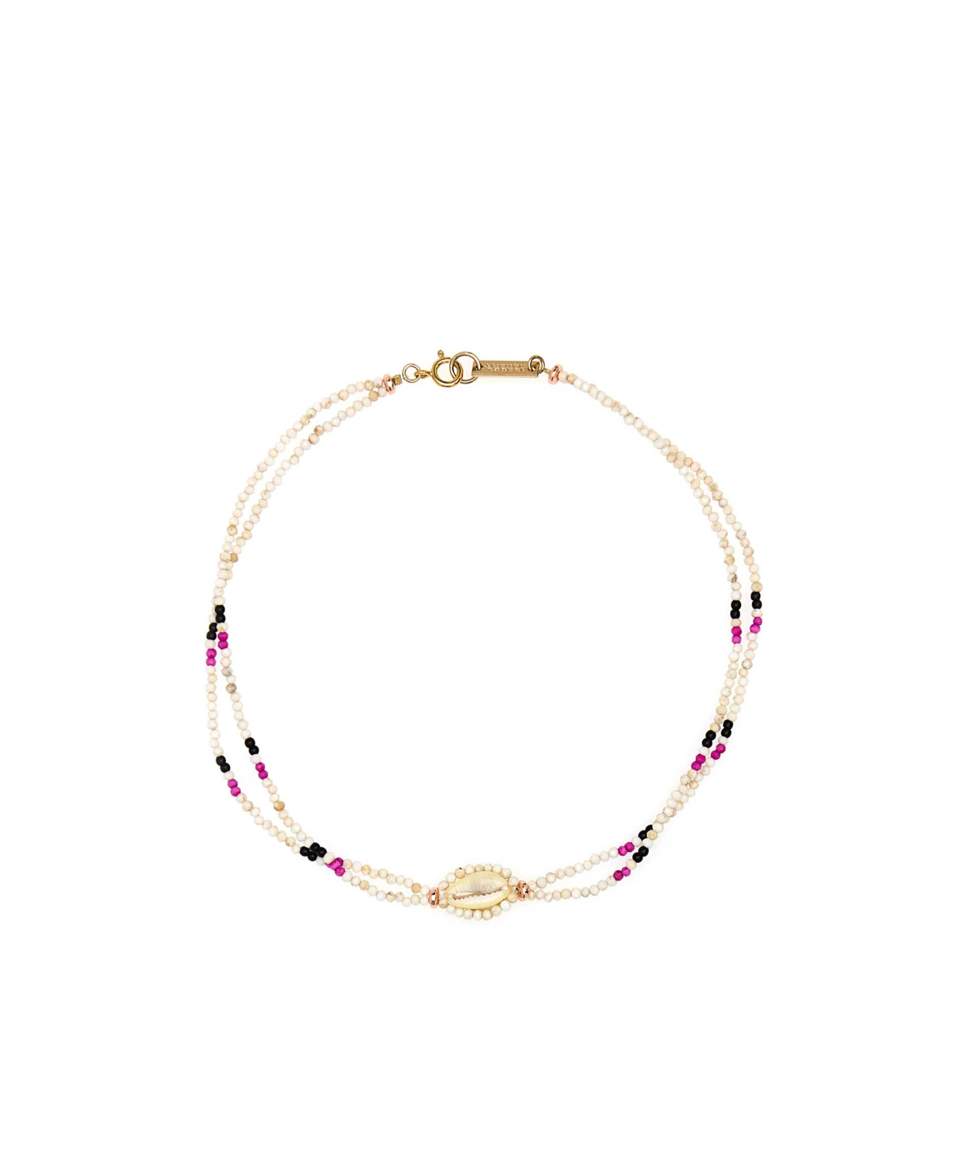 Isabel Marant New Malebo Beaded Choker Necklace In Yellow