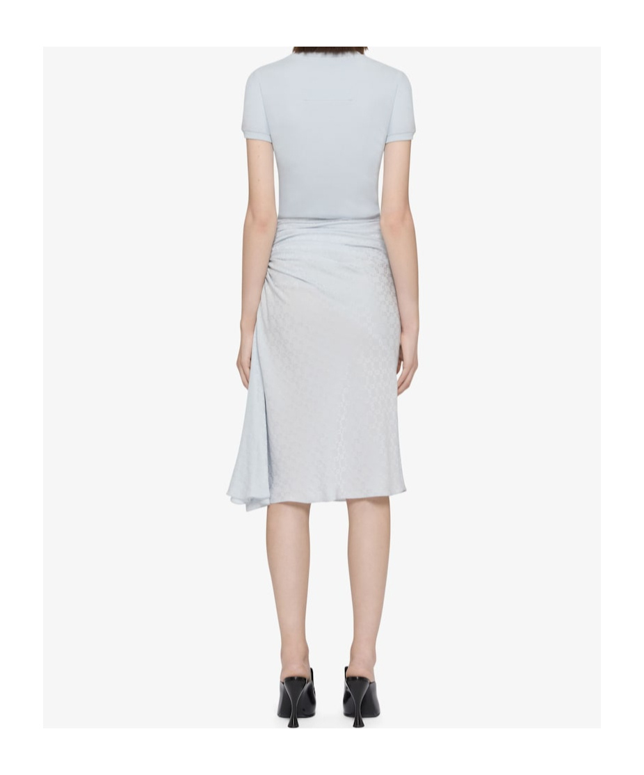 Givenchy Draped Dress In Light Blue