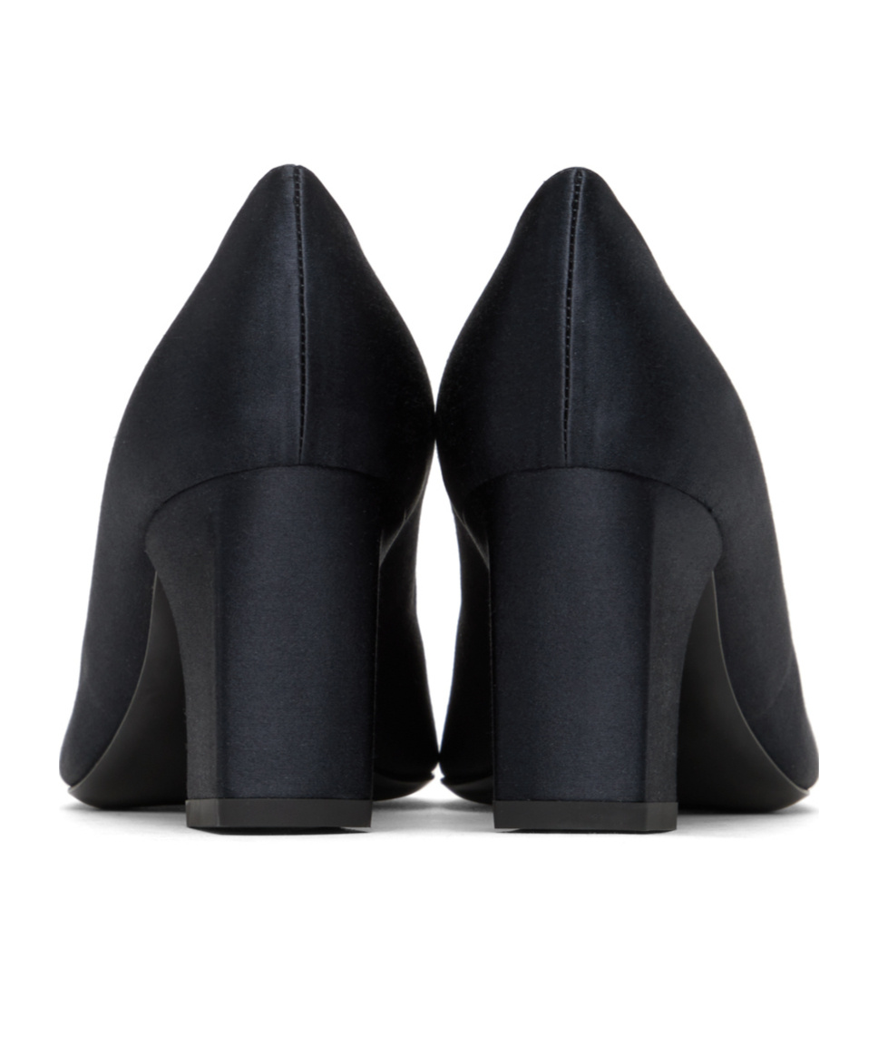 The Row Fiore Square Heels In Black