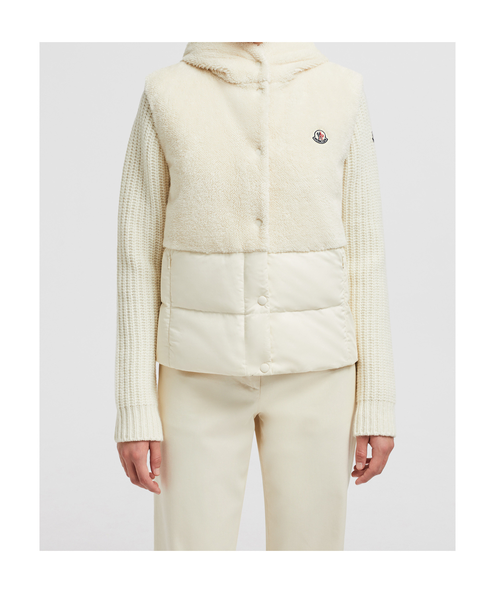 Moncler Teddy Capsule Floy Down Vest In White