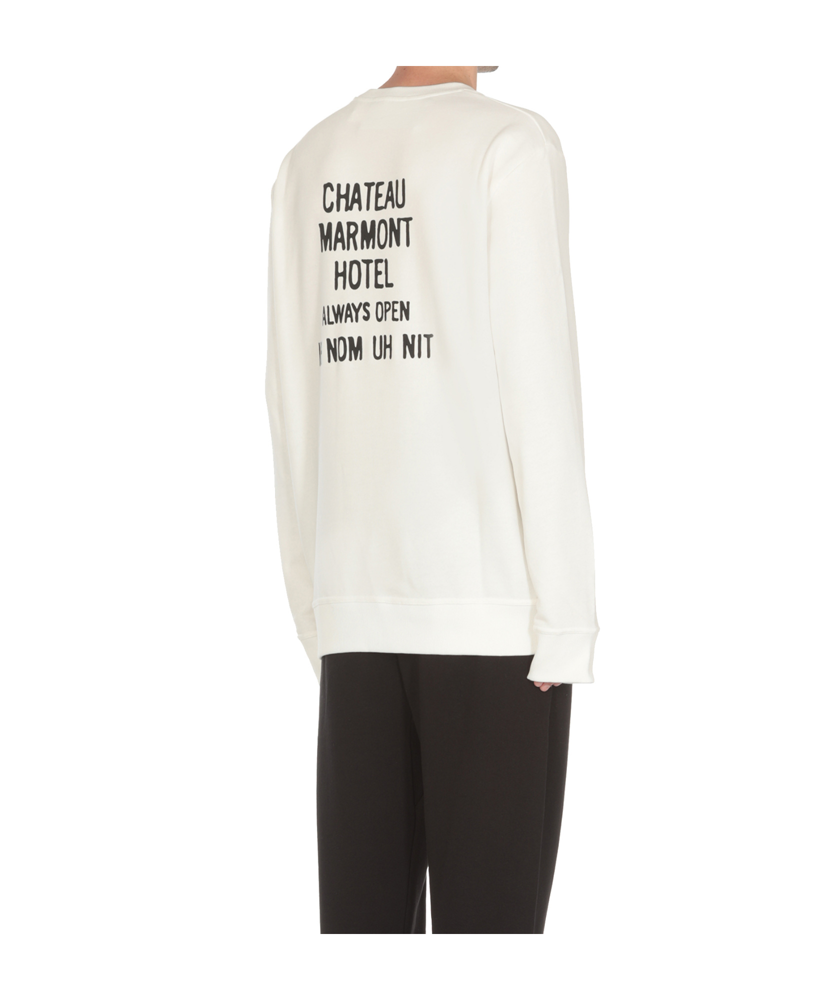 Shop Ih Nom Uh Nit Chateau Sweatshirt In White