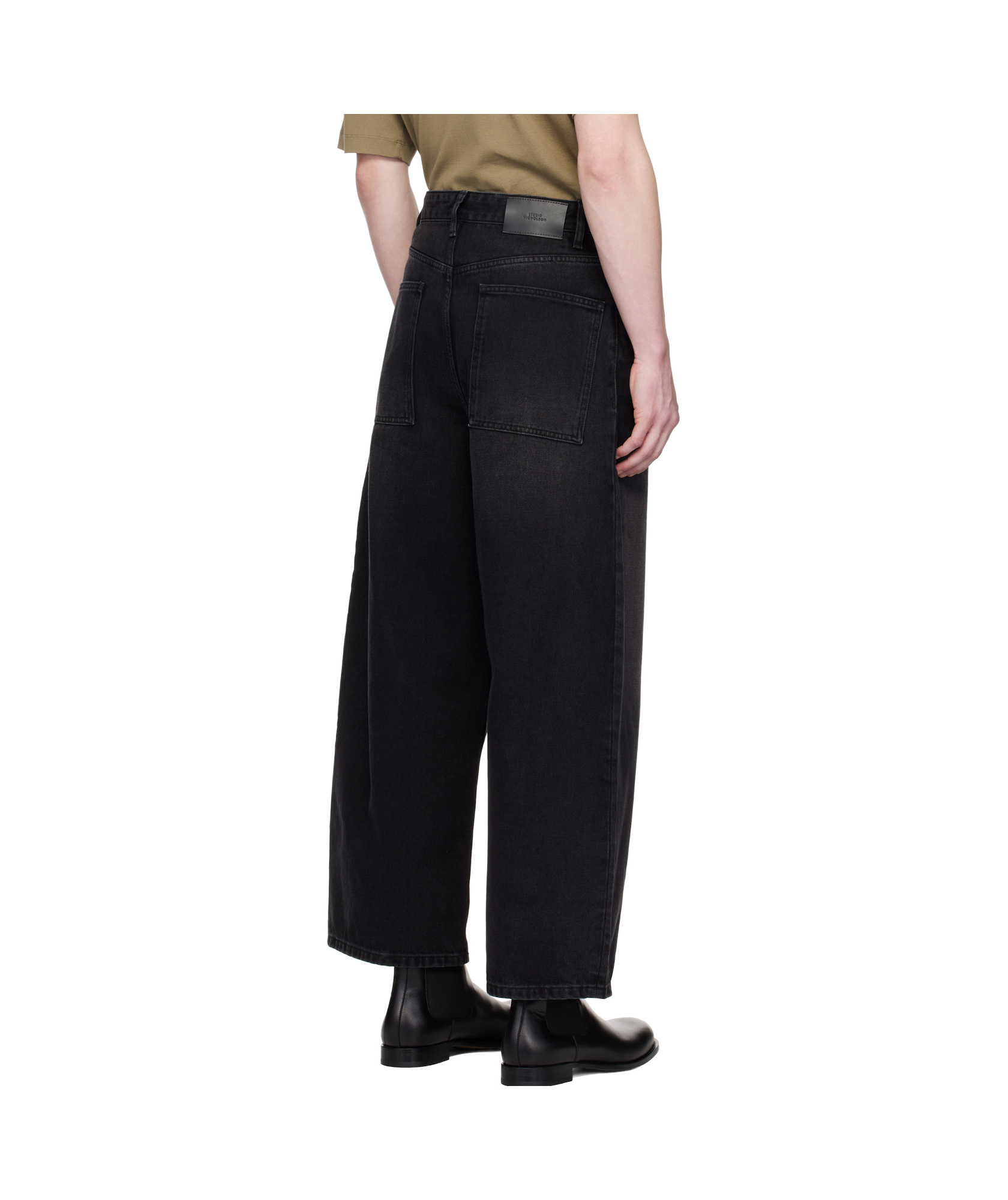 Studio Nicholson Belt-loop Jeans In Black