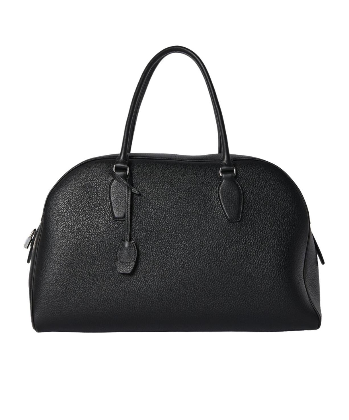 The Row India 15.75 Grain Leather Top Handle Bag In Black
