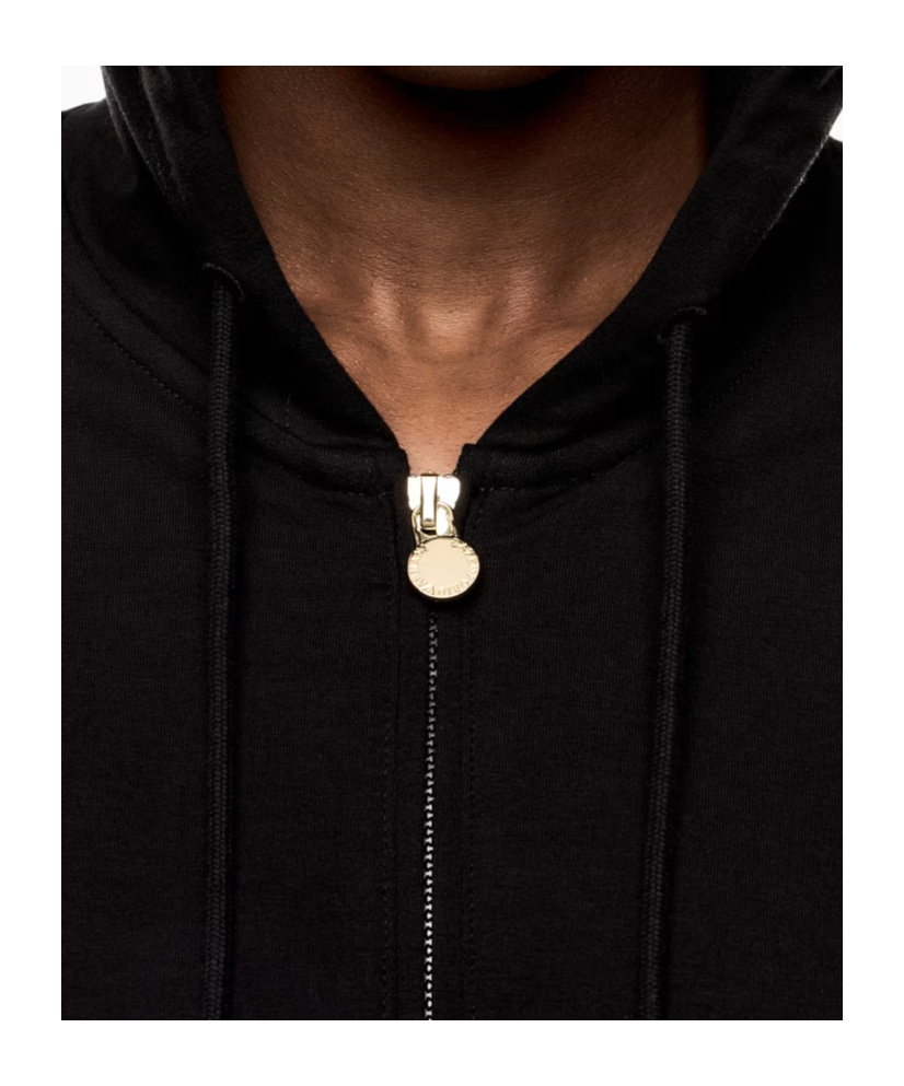 Ea7 Emporio Armani Stretch Hooded Tracksuit Set In Black