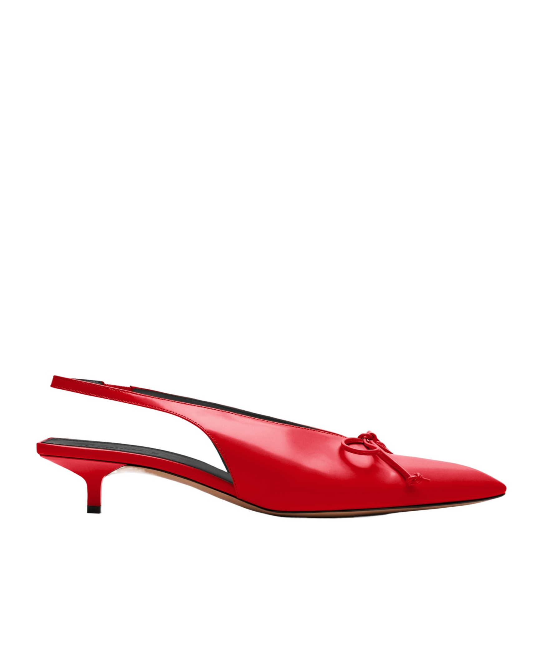Jacquemus Cubisto 35 Slingback Pumps In Red