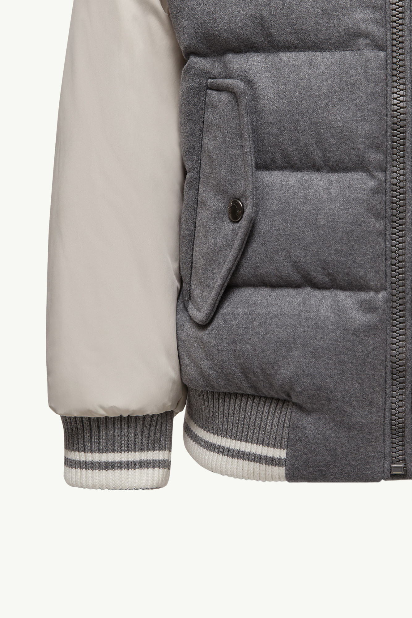 Moncler Alvaro Wool Down Jacket In Black