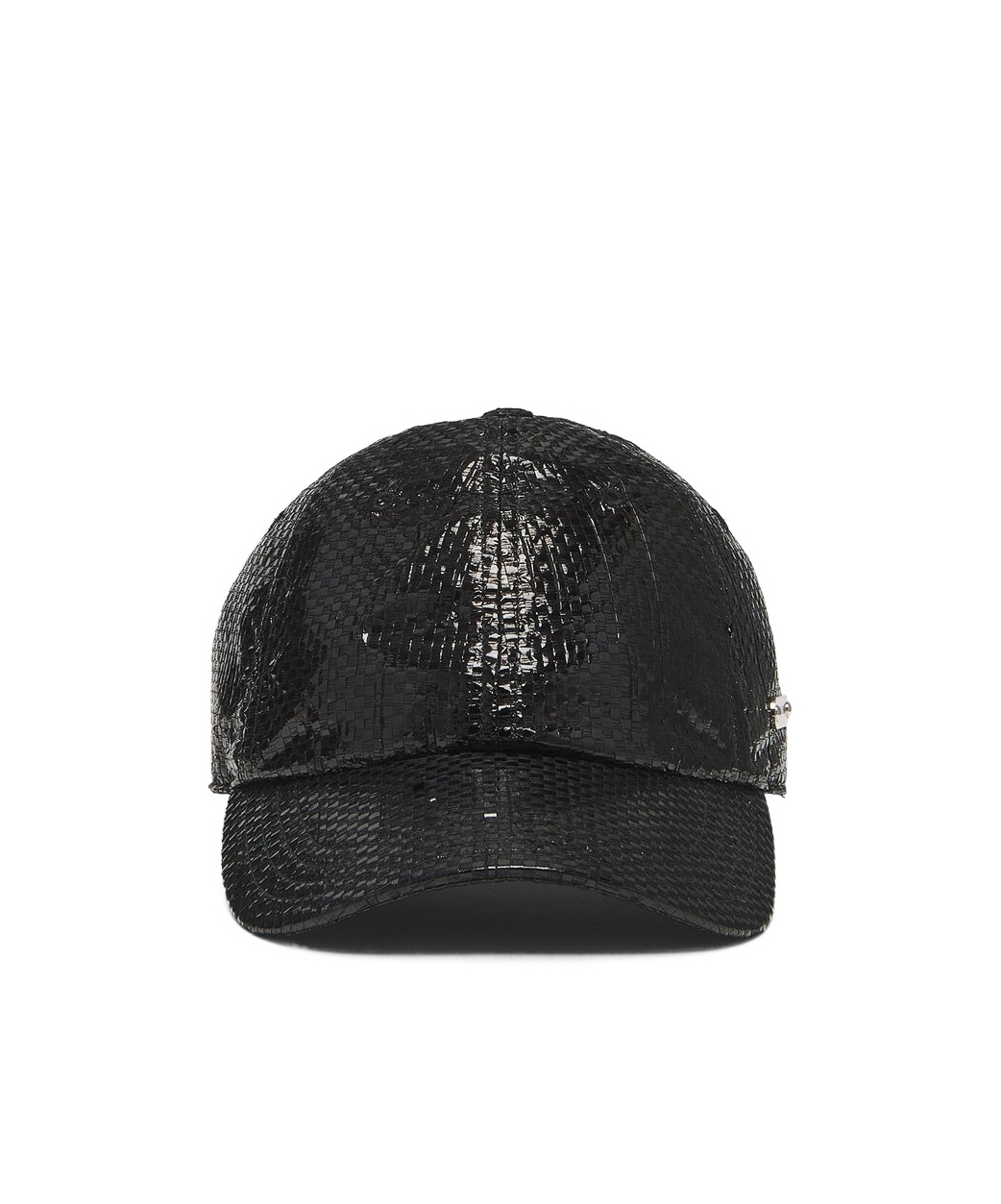Alexander Mcqueen Pattern Tarp Cap In Black