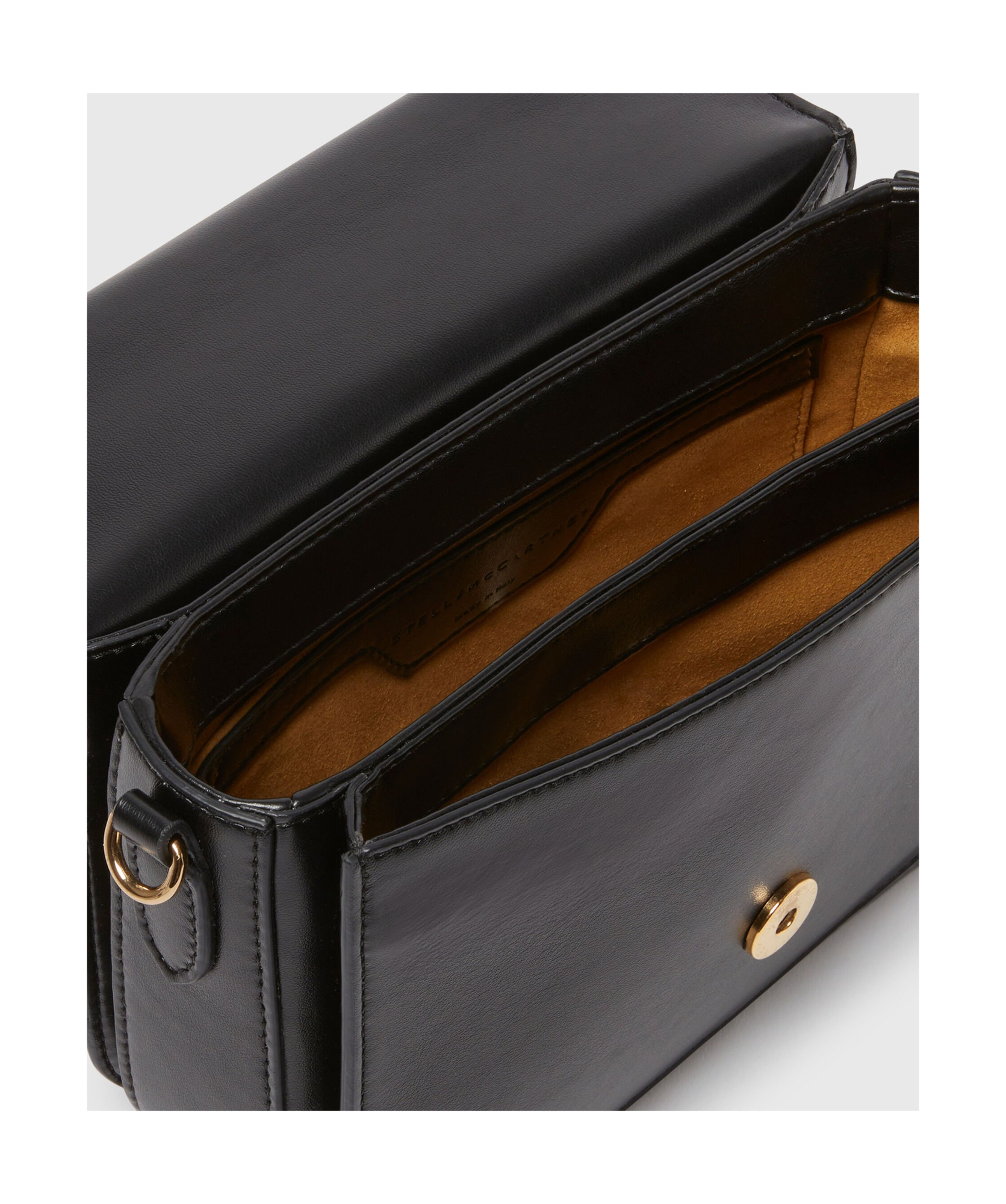 Stella Mccartney Flip Shoulder Bag In Black