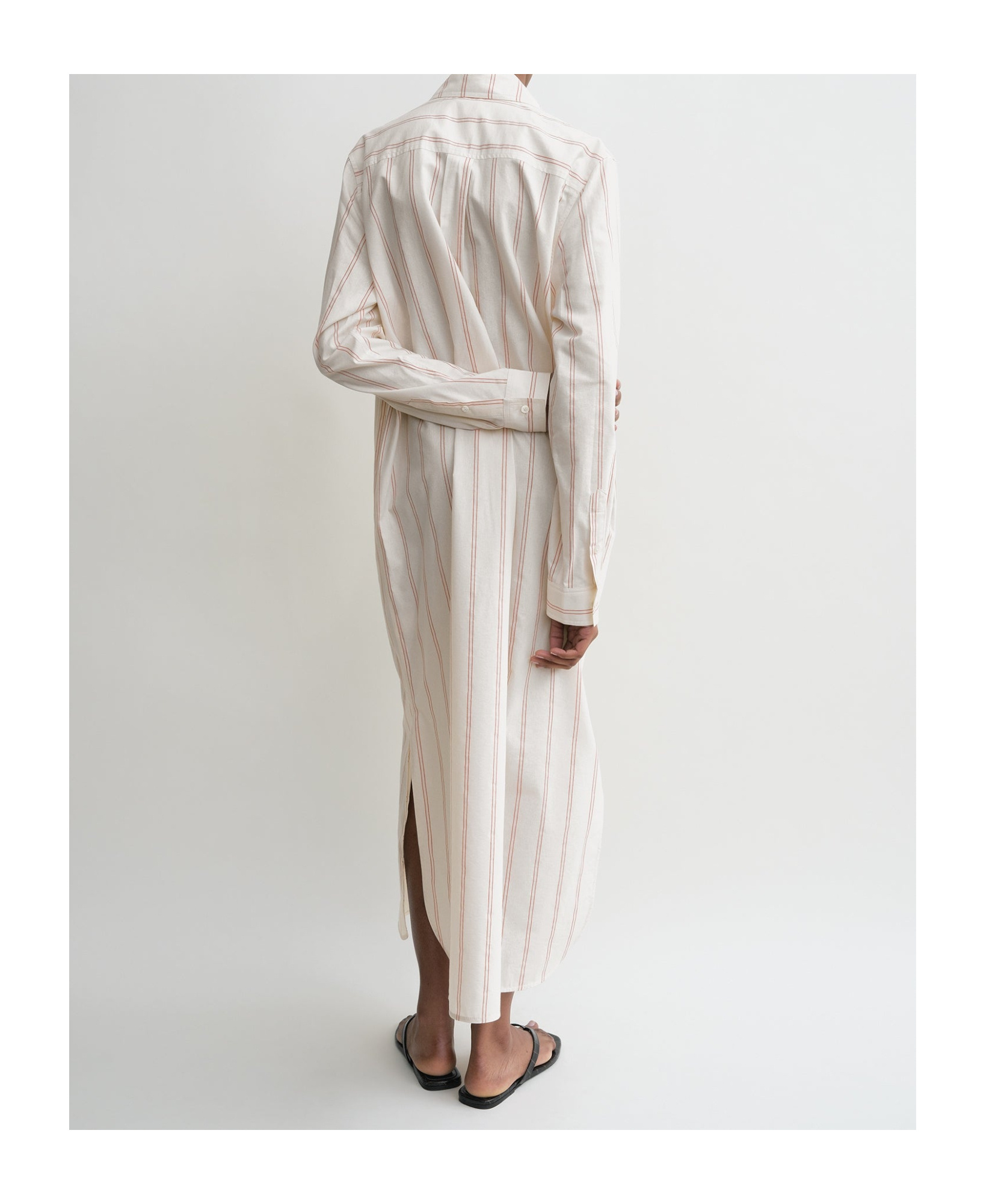 Totême Striped Tunic Dress In White