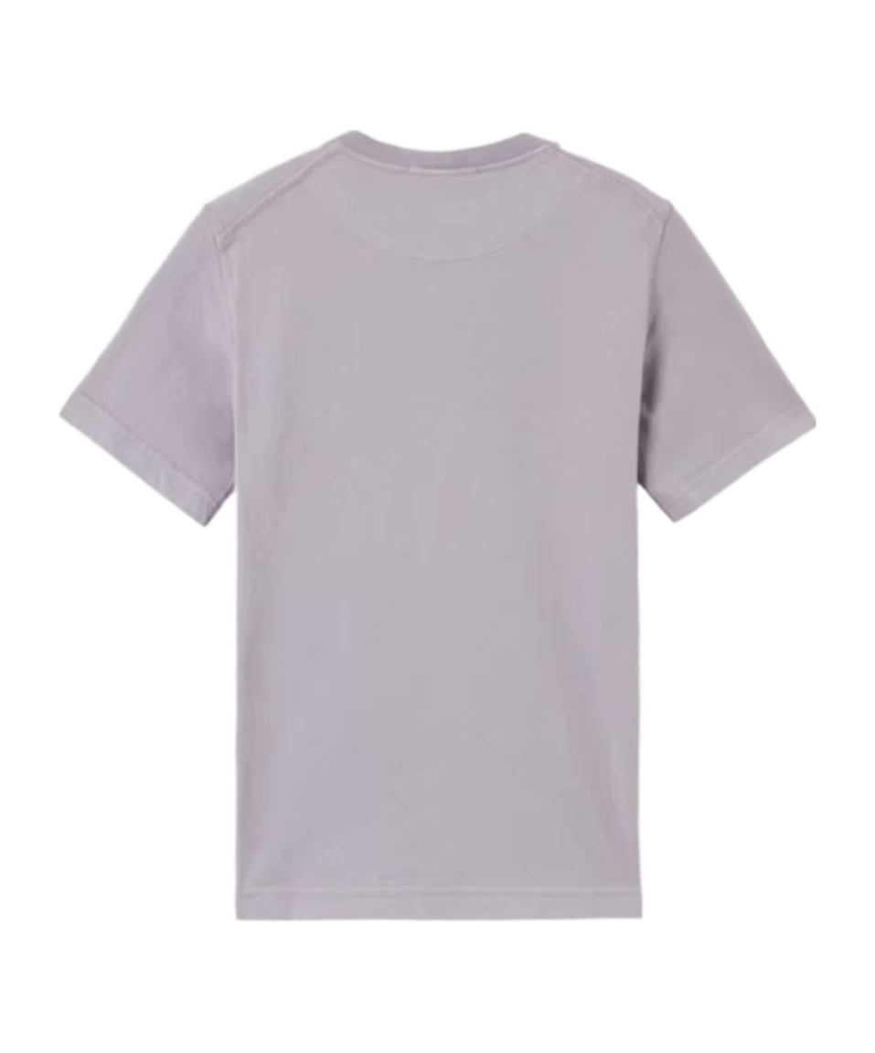 Stone Island Short-sleeve T-shirt With Compass Patch In Lilac