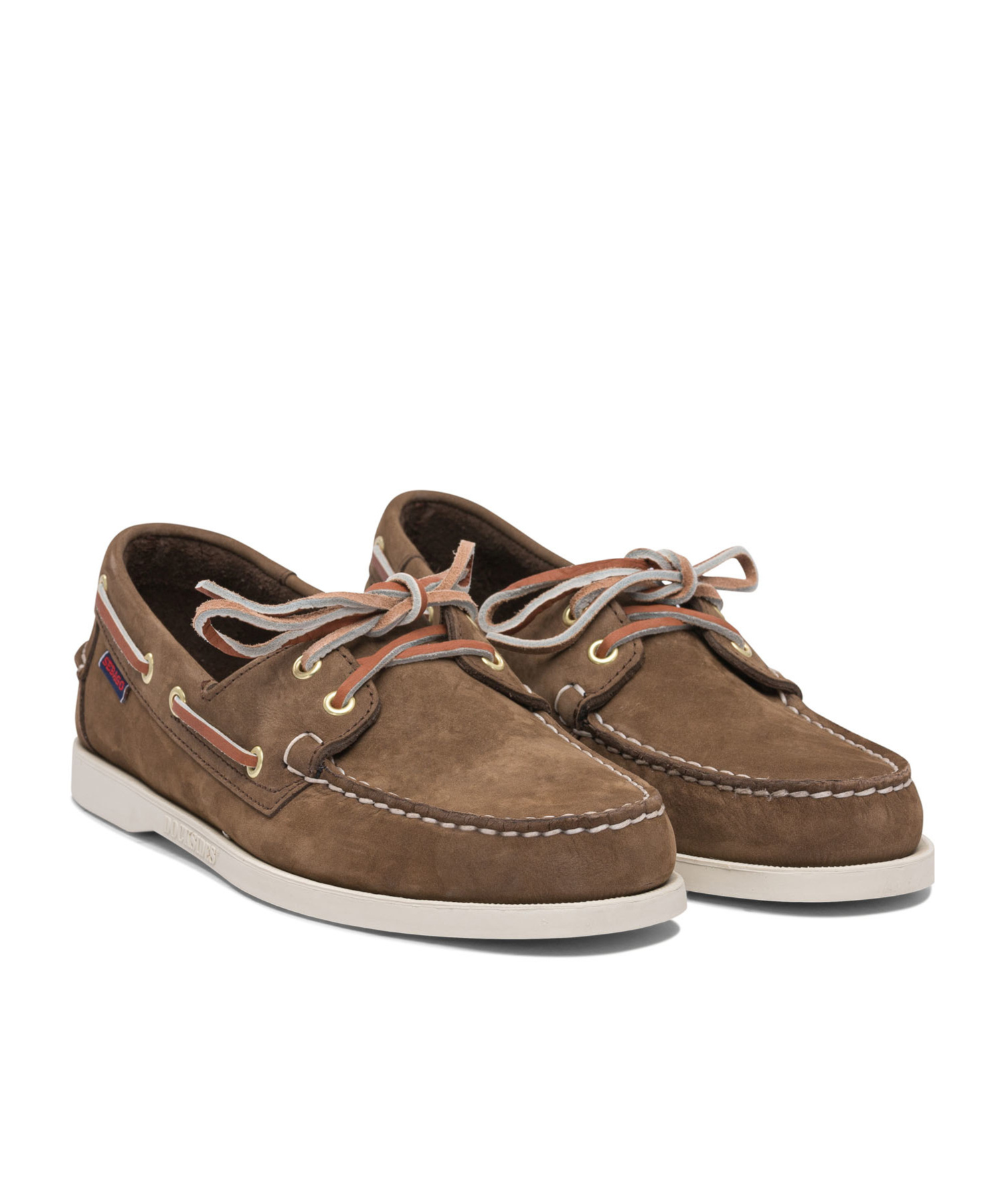 Sebago Dockside Portland Pelle Oliata Budu Loafers In Brown