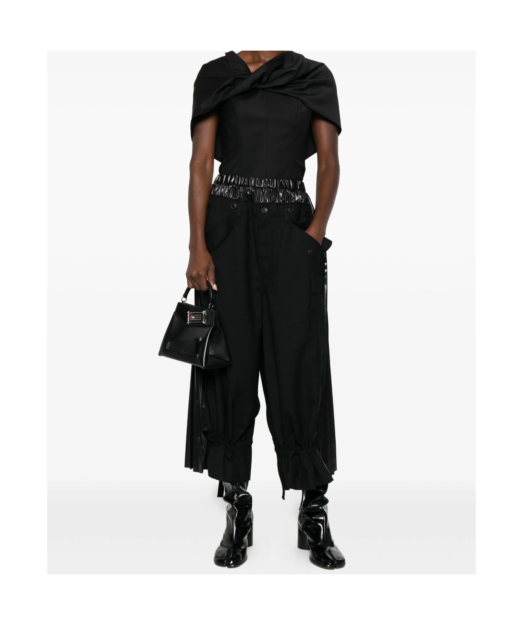 Junya Watanabe Palazzo Trousers In Black
