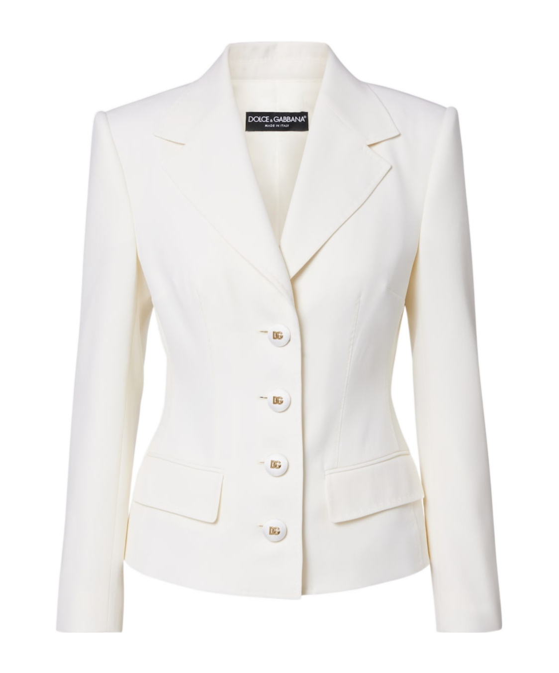 Dolce & Gabbana Wool-blend Jacket In White