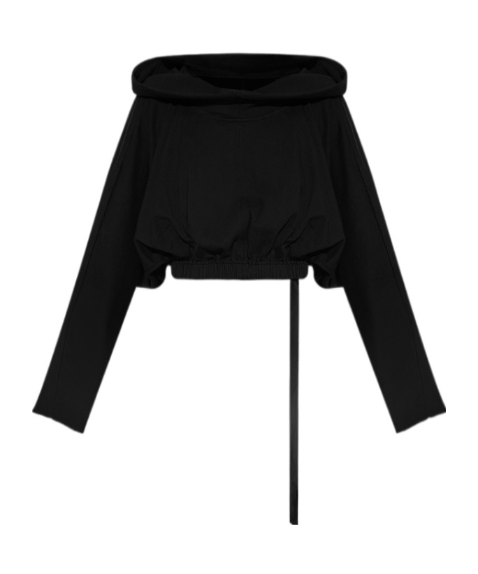 Rick Owens Drkshdw Long Sleeve Sweatshirt In Black