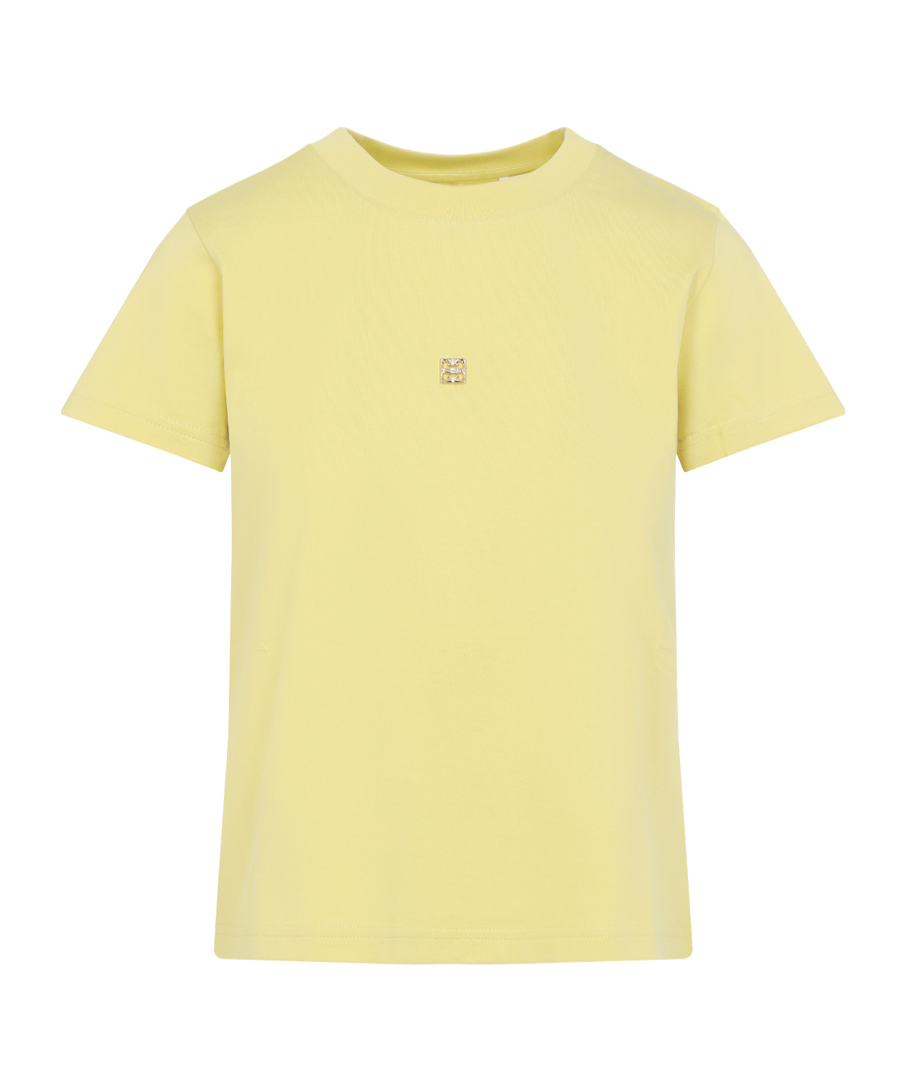 Givenchy Bow Detail Crew Neck T-shirt In Yellow