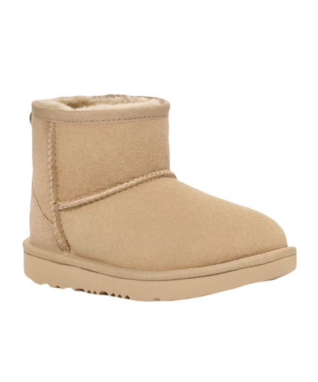 Shop Ugg Mini Ii Logo-patch Suede Boots In Nude